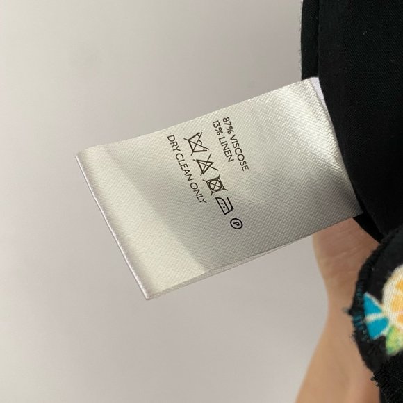 EUC Free People Like A Lady Dress Size XS Black Citrus Fruit Open Back Ruffles - Picture 14 of 16